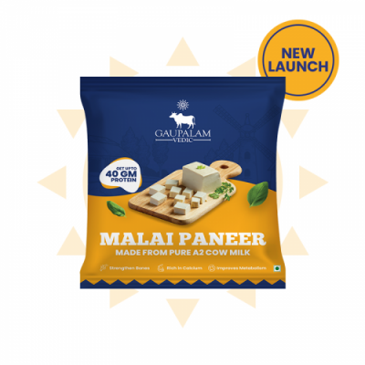 A2 Desi Cow Milk Malai Paneer - Upto 40gms Protein   (4daystrial)